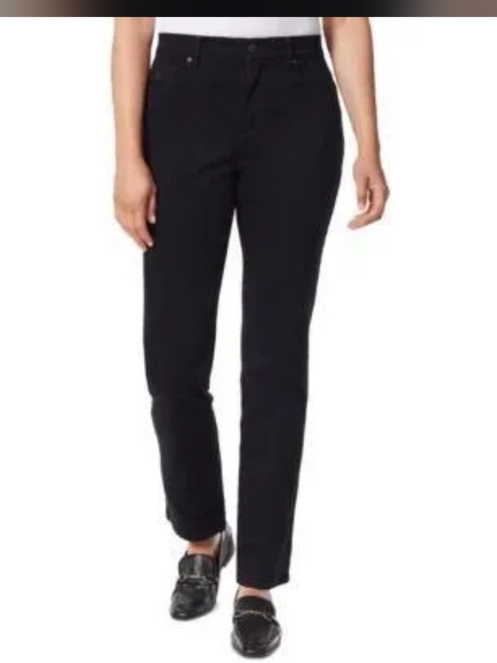 Gloria Vanderbilt Black Jeans - Classic Five-Pocket classic rise